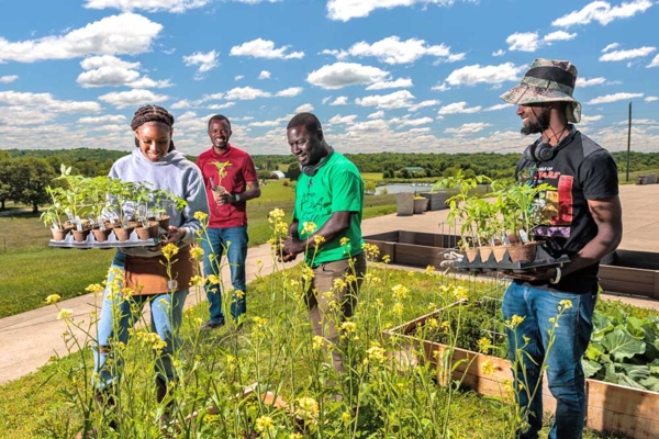 People on the farm