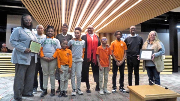 Group with council members.